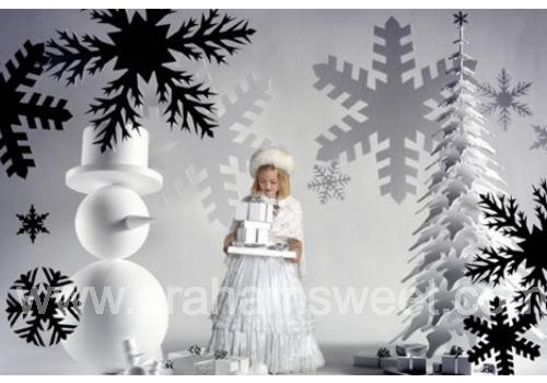 Polystyrene Snowflakes photo shoot