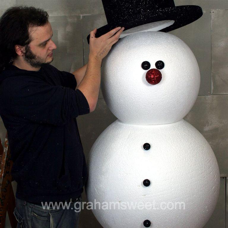 Giant polystyrene Snowman