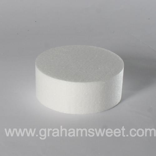 plain white polystyrene disc 100x40