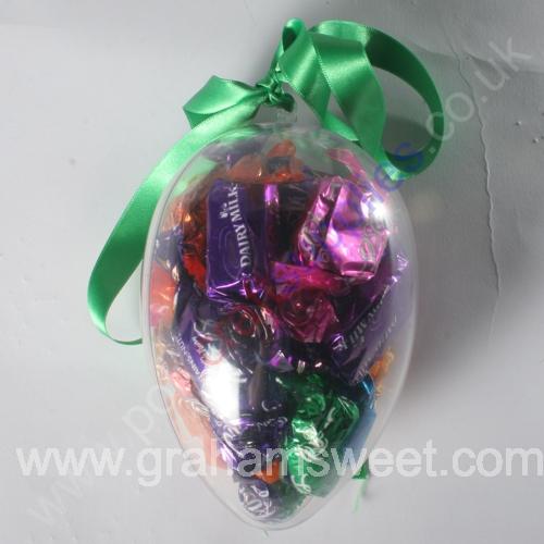 140mm clear plastic egg