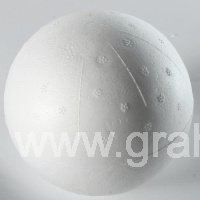90mm plain white polystyrene ball