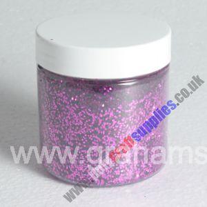 fuschia glitter pot