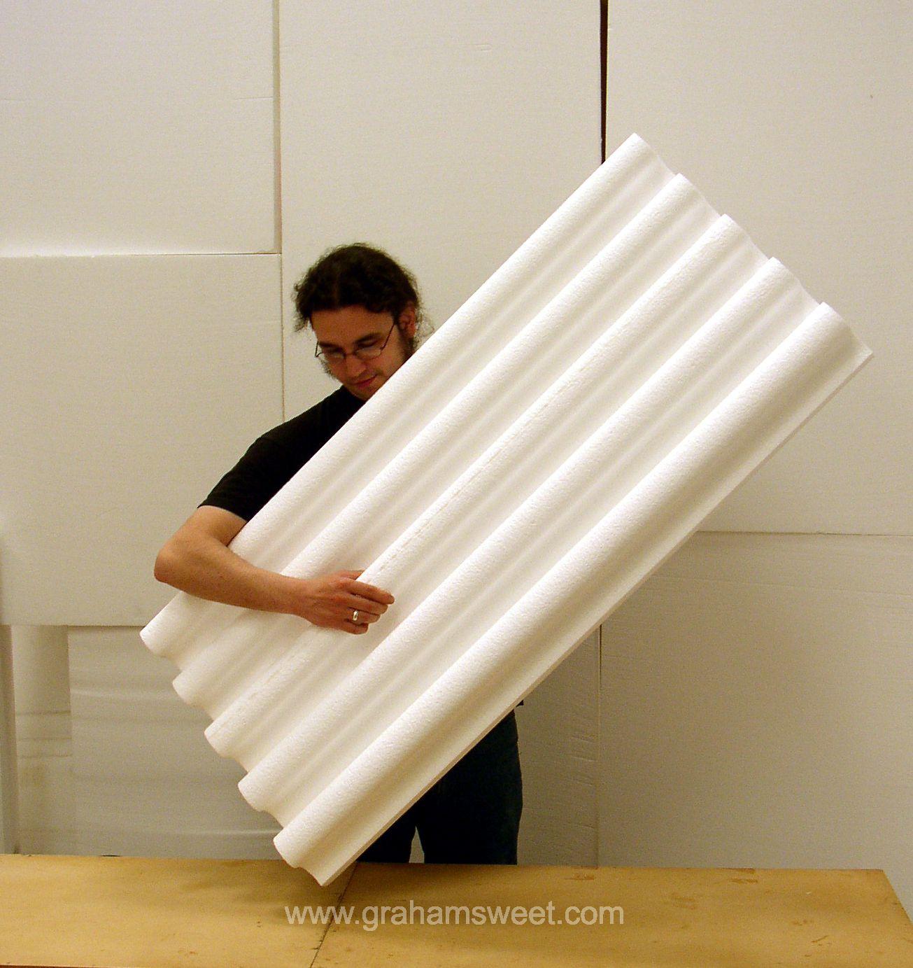 Polystyrene Fabric Drapers, by Graham Sweet Studios UK - Information