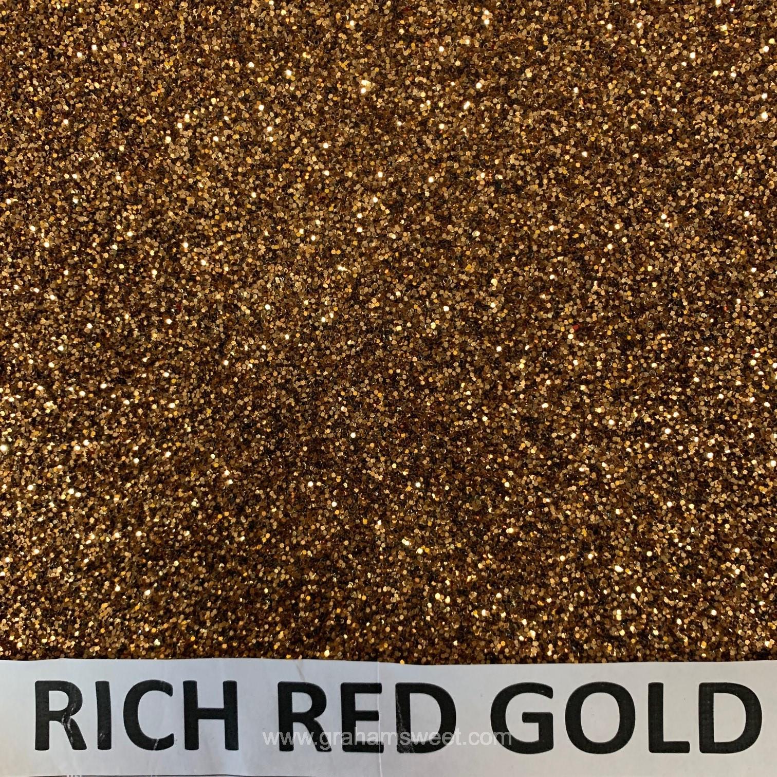 Rich Red Gold Glitter