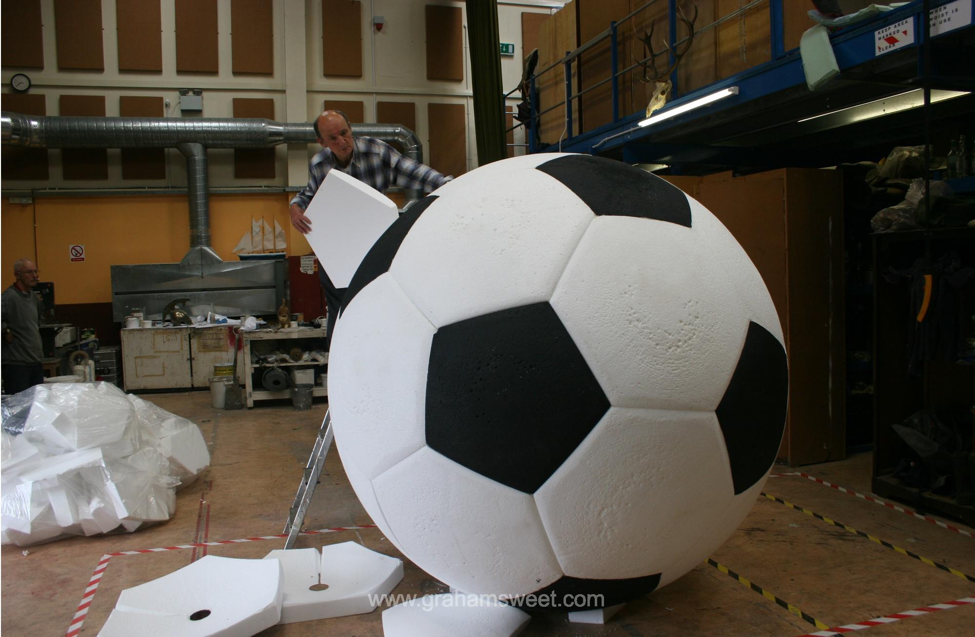 constructing large football