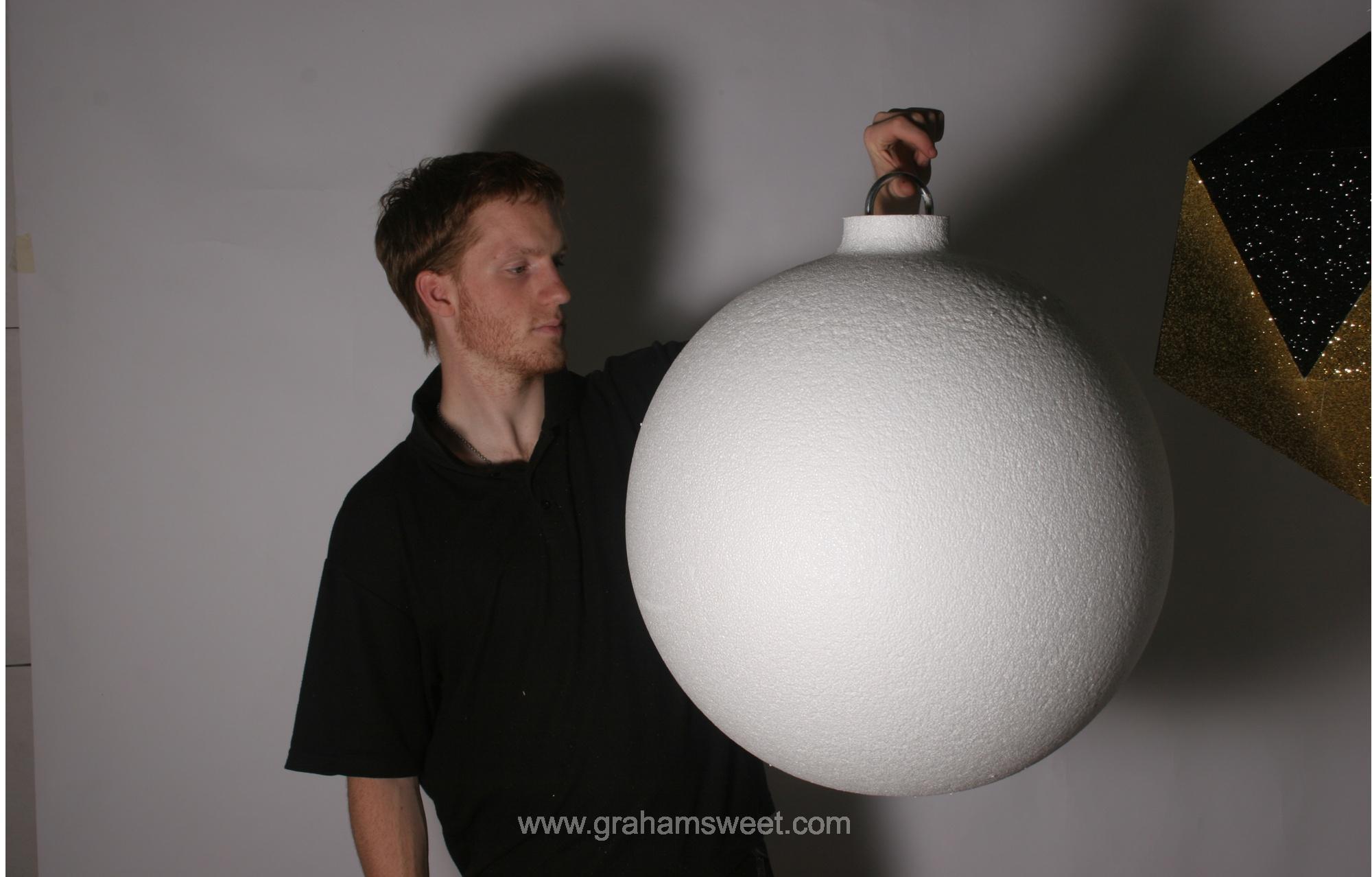 polystyrene glitter ball