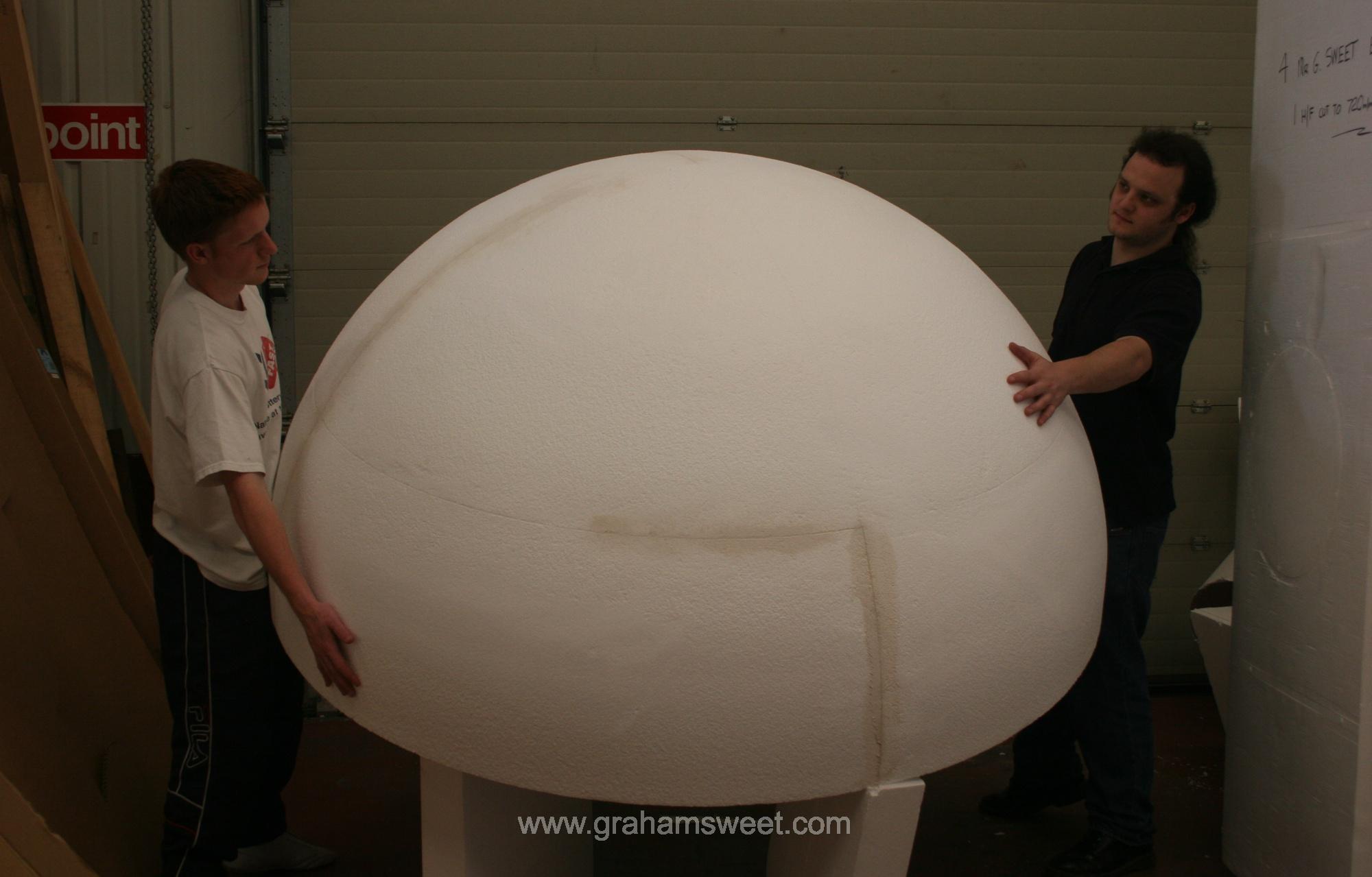 1800mm polystyrene hemisphere