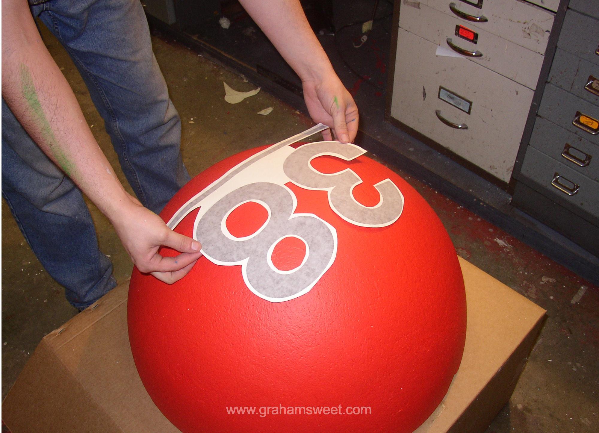 polystyrene bingo ball