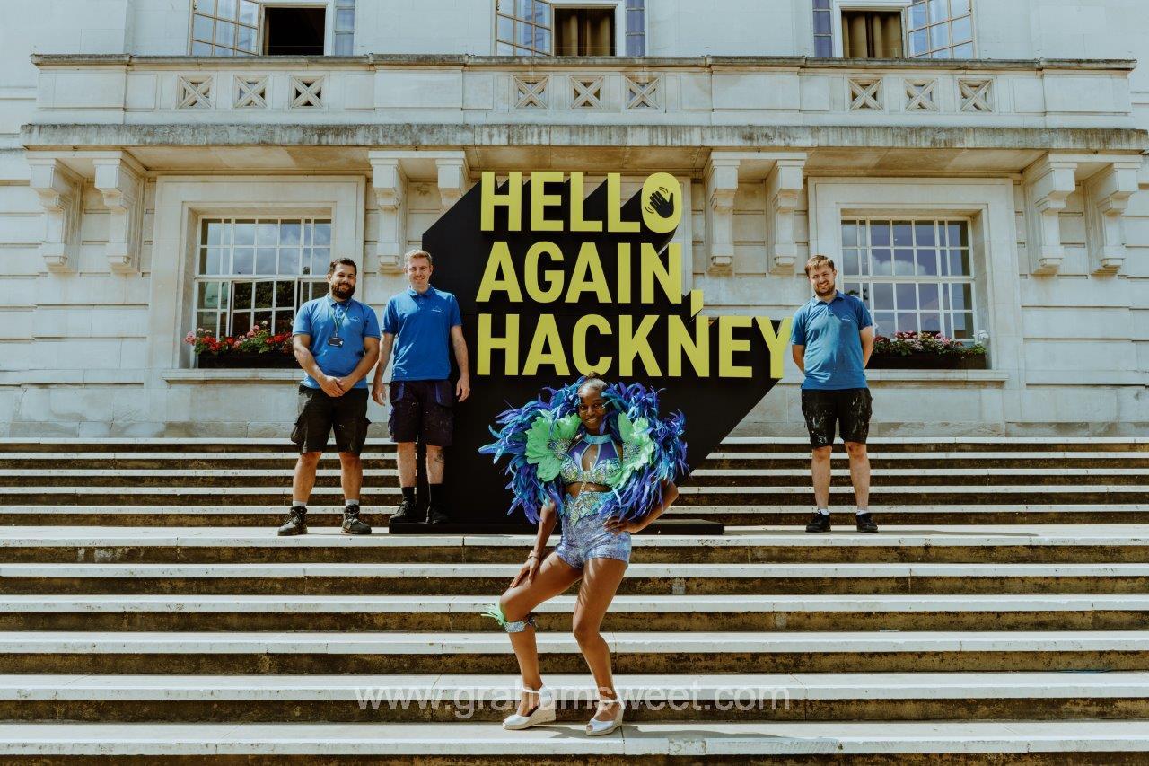 Large Polystyrene sign for Hackney town council