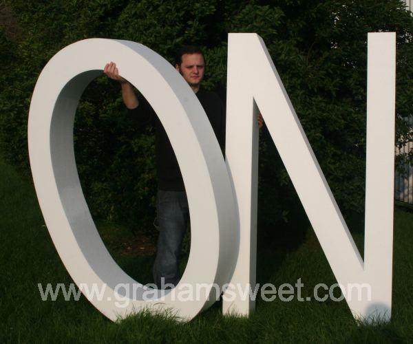 1800mm giant polystyrene one letters