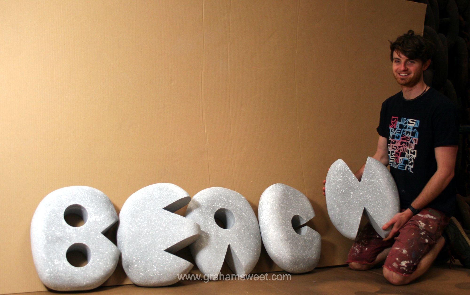 pebble letters