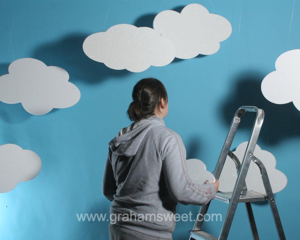 Polystyrene Clouds - For window displays