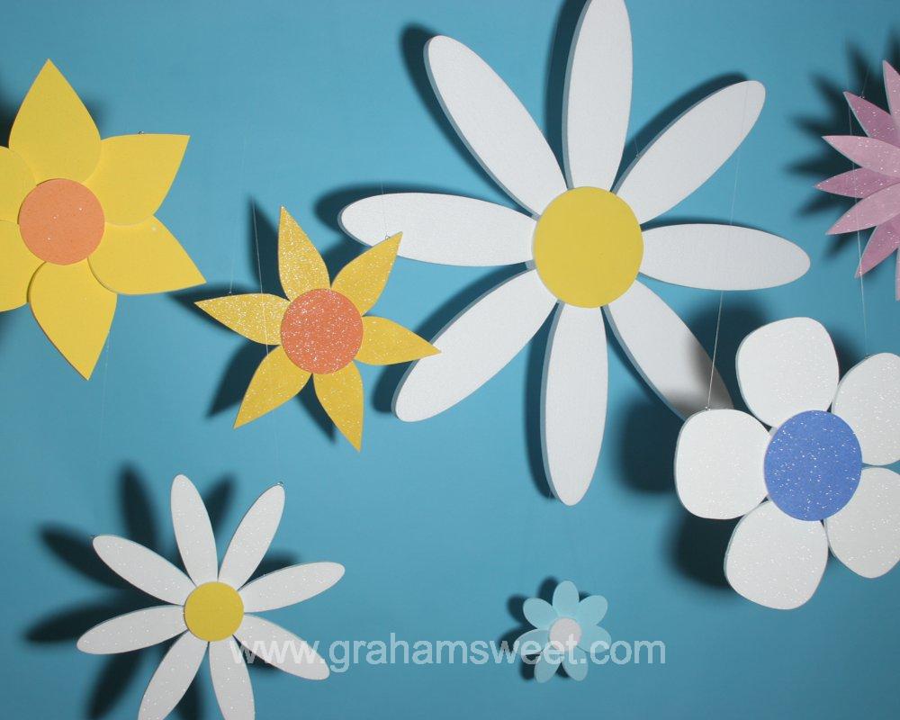 Polystyrene Flowers - for summer displays