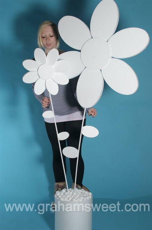 Polystyrene Flowers in pot