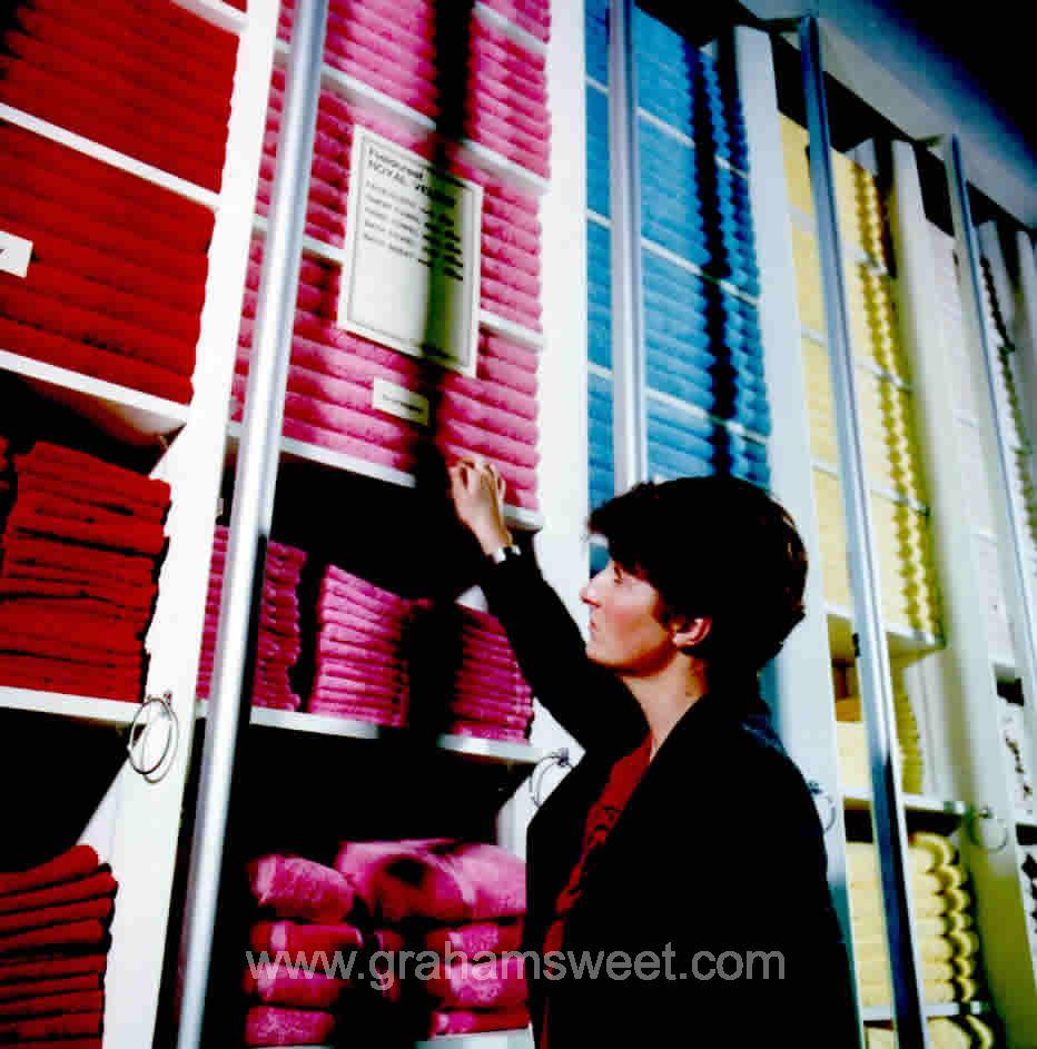 folders on shelf