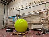 1200 mm diameter fibreglass sphere - high gloss