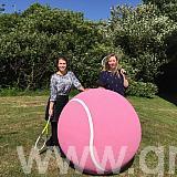 Giant pink tennis ball