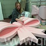 Giant polystyrene bow