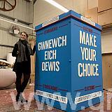 giant ballot box - produced from plywood