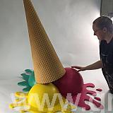 giant ice cream cone - from polystyrene