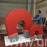 giant polystyrene magnets