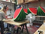giant polystyrene water melon slices