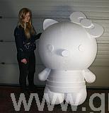 polystyrene model of hello kittie