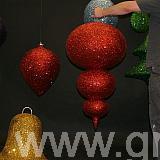 christmas glittered decorations