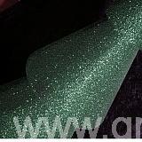 Green glittered polystyrene Christmas cone tree