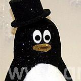 Polystyrene Penguin sculpture - with a hat hats do not come a standard 