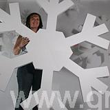 2000mm high polystyrene snowflakes SF72N