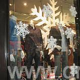 Snowflake window display