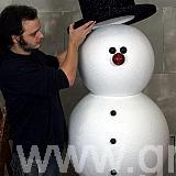 Giant polystyrene Snowman