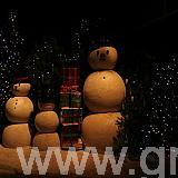 Giant polystyrene snowmen