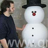 polystyrene Snowman