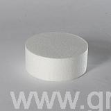 plain white polystyrene disc 100x40