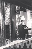 fabric drapers in window