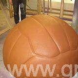 brown polystyrene ball