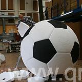 constructing large football