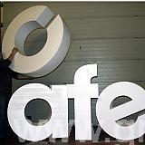 Plain white Polystyrene letters