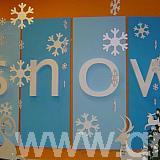 polystyrene snow letters