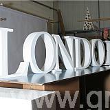 1800mm high polystyrene letters - covered in black glitter