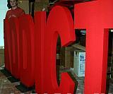 free standing painted polystyrene letters