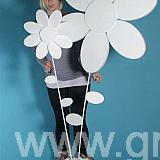 Polystyrene Flowers in pot