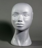 female polystyrene head