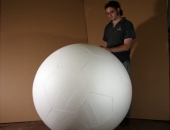 4 foot hollow sphere.
