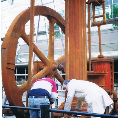 Rustlite Beam Engine on display in at euroshop 96