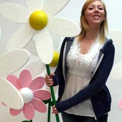 polystyrene flowers