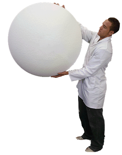 2 inch Foam Balls Round White Polystyrene Sphere Forms Art Craft