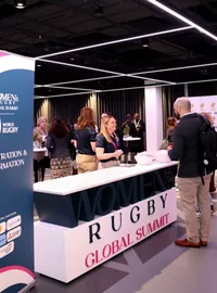 Large letters at a Welsh rugby event